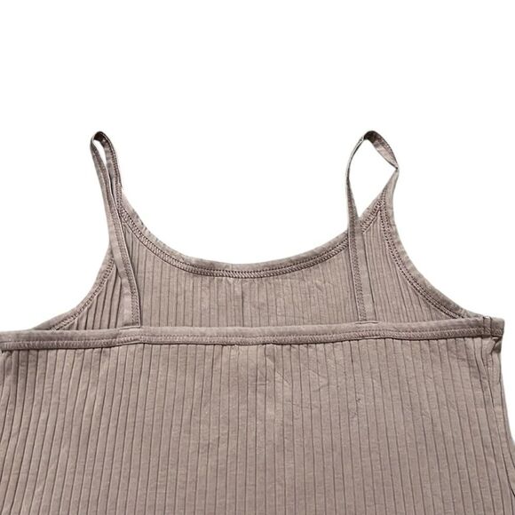 Tank Tops Woman’s Size XL Tank Tops Halter Cropped Ribbed Ruffle Hem Summertime - Picture 14 of 16